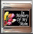 IN MEMORY OF MOM TULIPS ITALIAN CHARM CHARMS