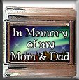 IN MEMORY OF MOM DAD AURORA LIGHTS ITALIAN CHARM