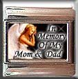 IN MEMORY OF MOM DAD ANGEL ITALIAN CHARM