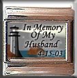 IN MEMORY OF HUSBAND LIGHTHOUSE ITALIAN CHARM