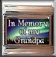 IN MEMORY OF GRANDPA AURORA LIGHTS ITALIAN CHARM