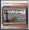 IN MEMORY OF DAD LIGHTHOUSE ITALIAN CHARM