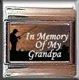 IN MEMORY OF GRANDPA FISHING ITALIAN CHARM