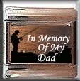 IN MEMORY OF DAD FISHING ITALIAN CHARM