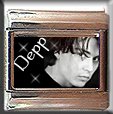 JOHNNY DEPP BW ITALIAN CHARM CHARMS