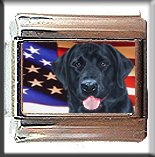 BLACK LABRADOR ITALIAN CHARM