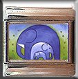 BLUE ELEPHANTS ITALIAN CHARM CHARMS