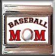 BASEBALL MOM ITALIAN PHOTO CHARM