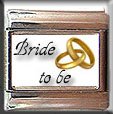 BRIDE TO BE GOLD RINGS ITALIAN CHARM CHARMS
