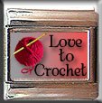 LOVE TO CROCHET ITALIAN CHARM CHARMS
