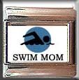 SWIM MOM ITALIAN CHARM CHARMS