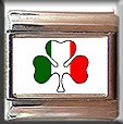 IRISH SHAMROCK ITALIAN CHARM CHARMS