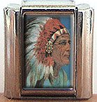 INDIAN CHIEF ITALIAN CHARM CHARMS