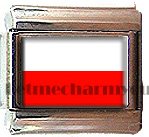 POLAND FLAG ITALIAN CHARM CHARMS