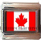 CANADA FLAG ITALIAN CHARM CHARMS
