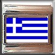 GREEK FLAG ITALIAN CHARM CHARMS