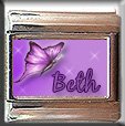 CUSTOM NAME PURPLE BUTTERFLY