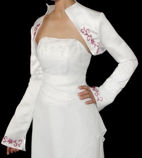 Embroidered sanit new white Jacket
