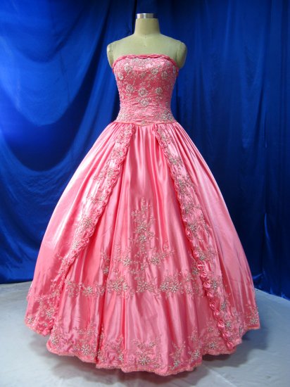 Sexy Satin ball gown Evening dress costom make Quinceanera