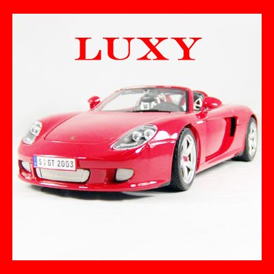 Maisto 1:18 Porsche Carrera GT Red Super Car Diecast Model Luxy Collectibles