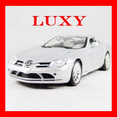 Maisto 1:18 Mercedes Benz SLR Mclaren Super Car Diecast Car Silver Luxy Collectibles