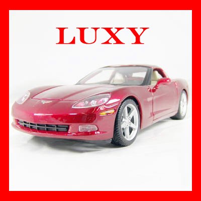 Maisto 1:18 Chevrolet Chevy Corvette Coupe 2006 Diecast Car Model Red Luxy Collectibles