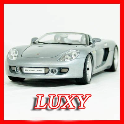 Maisto 1:18 Porsche Carrera GT Silver Exotic Diecast Car Model Luxy Collectibles