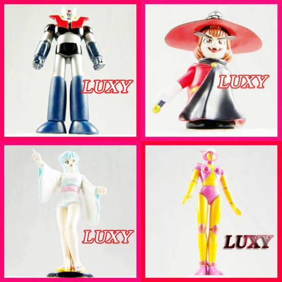Mazinger Z Aphrodite Nagai Dororon Characters Set of 4 Anime Luxy Collectibles