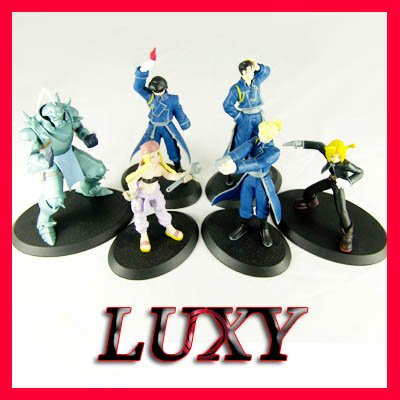 High Quality FullMetal Alchemist Figures Anime Luxy Collectibles Set of 6
