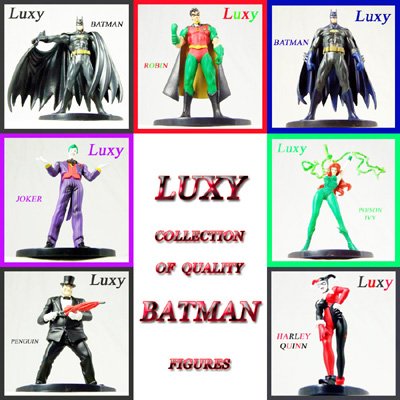 BATMAN & Robin Set of 7 Licensed Figure DC Comic Anime Yamato Luxy Collectibles