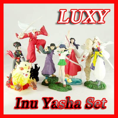 INUYASHA set of 6 Trading Figures Furuta LUXY Anime Collectibles