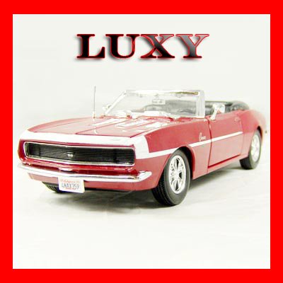 1.24 1968 Chevrolet Camaro SS396 Convertible Maisto Quality Diecast Luxy Collectibles Red
