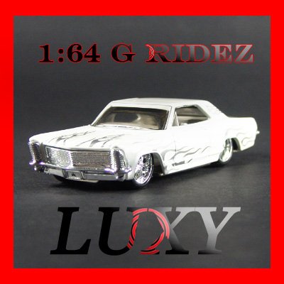 Maisto 1:64 1965 BUICK RIVIERA GRAN SPORT G RIDEZ Quality Diecast Car Model Luxy White