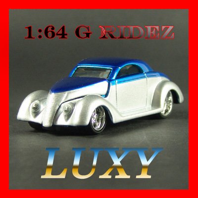 Maisto 1:64 1937 Ford Coupe G Ridez Quality Diecast Car Luxy Collectibles Blue/Silver