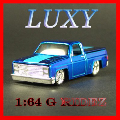 Maisto 1:64 1987 CHEVROLET 1500 CHEVY G RIDEZ Quality Diecast Luxy Dark Blue