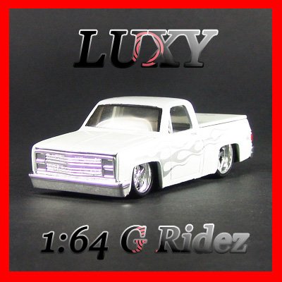 Maisto 1:64 1987 CHEVROLET 1500 CHEVY G RIDEZ Quality Diecast Car Model Luxy Collectible White