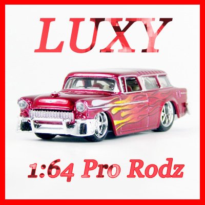 Maisto 1:64 1955 CHEVROLET NOMAD Muscle Pro Rodz Diecast Luxy Collectibles Red