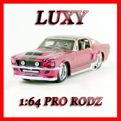 Maisto 1:64 1967 Ford Mustang GT Muscle Pro Rodz Diecast Luxy Collectibles Red