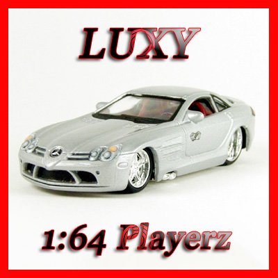Maisto 1:64 MERCEDES BENZ SLR MCLAREN Playerz Diecast Car Model Luxy Collectibles Silver