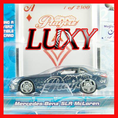 RARE Maisto 1:64 MERCEDES SLR MCLAREN 1 of 2500 Playerz Diecast Car Model Luxy Black