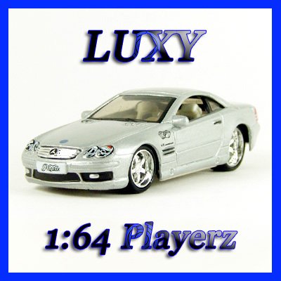 Maisto 1:64 MERCEDES SL55 AMG DUB Playerz Diecast Car Model Luxy Collectibles Silver