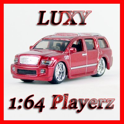 Maisto 1:64 INFINITI Q56 DUB Playerz Diecast Car Model Luxy Collectibles Metallic Red