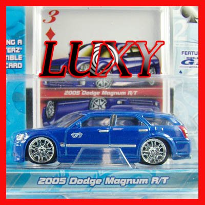 Maisto 1:64 2005 DODGE MAGNUM R/T DUB Playerz Diecast Car Model Luxy Collectibles Dark Blue