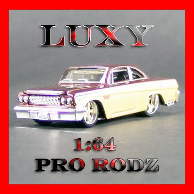 Maisto 1:64 1962 Chevy Bel Air Pro Rodz Diecast Luxy Collectibles Brown 6.2
