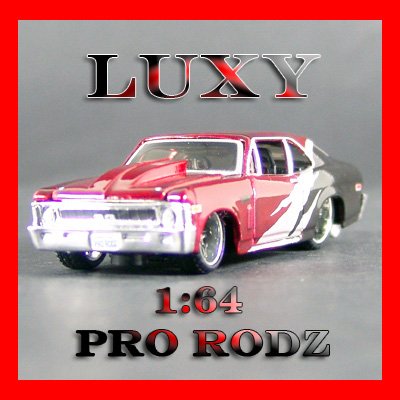 Maisto 1:64 1970 Chevy Nova Pro Rodz Diecast Luxy Collectibles Purple 6.2