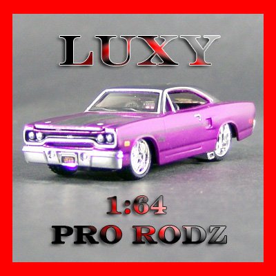 Maisto 1:64 1970 Plymouth GTX Pro Rodz Diecast Luxy Collectibles Light Purple 6.2