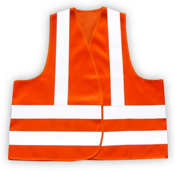 Reflective Safety Vest Orange - Unisize - SKU 5002