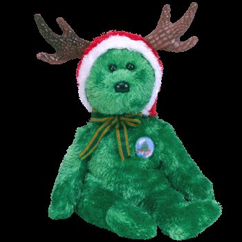 2002 Holiday bear, Ty Beanie Baby - Retired