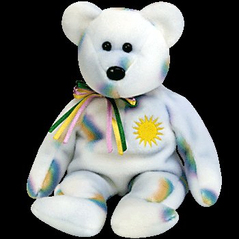 Cheery the sunshine bear, Beanie Baby - Retired