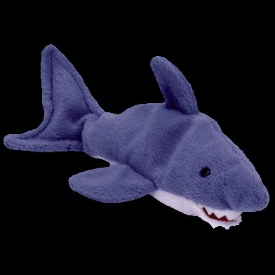 Crunch the shark, Beanie Baby - Retired -